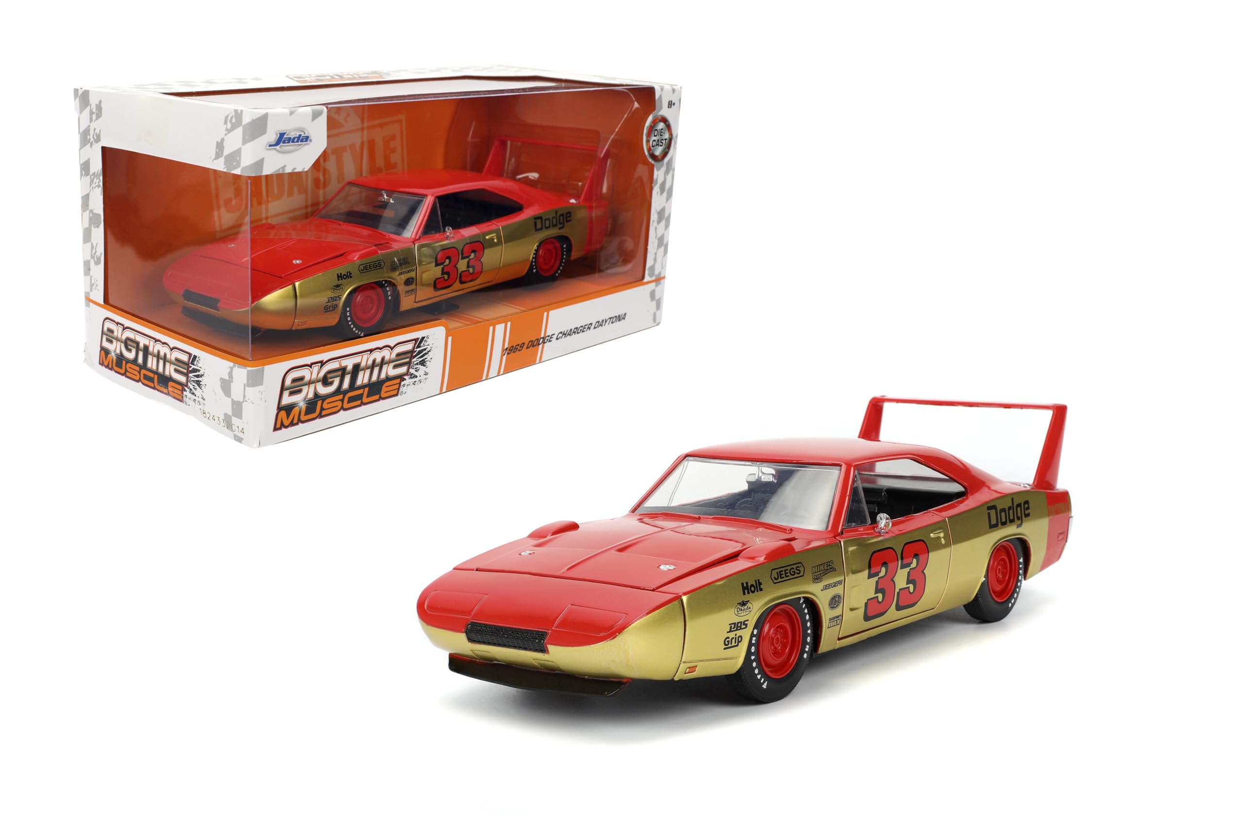 Amazon.com: Jada Toys Bigtime Muscle 1:24 1969 Dodge Charger Die